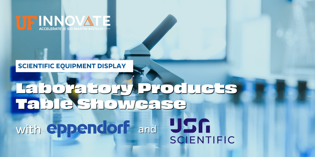 Laboratory Products Table Showcase With Eppendorf And Usa Scientific