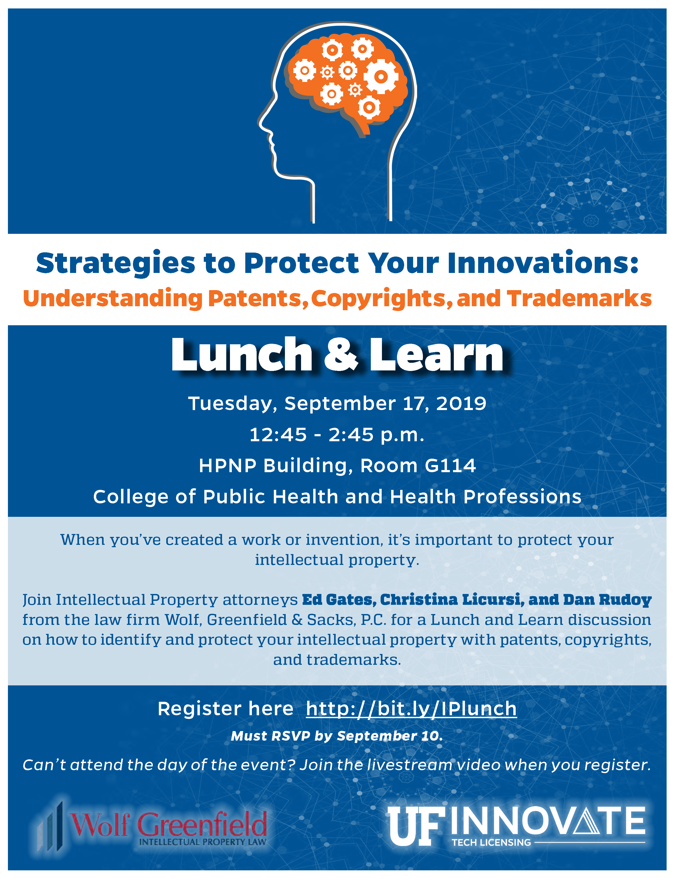 Lunch & Learn - Strategies to Protect Your Innovations - UF Innovate