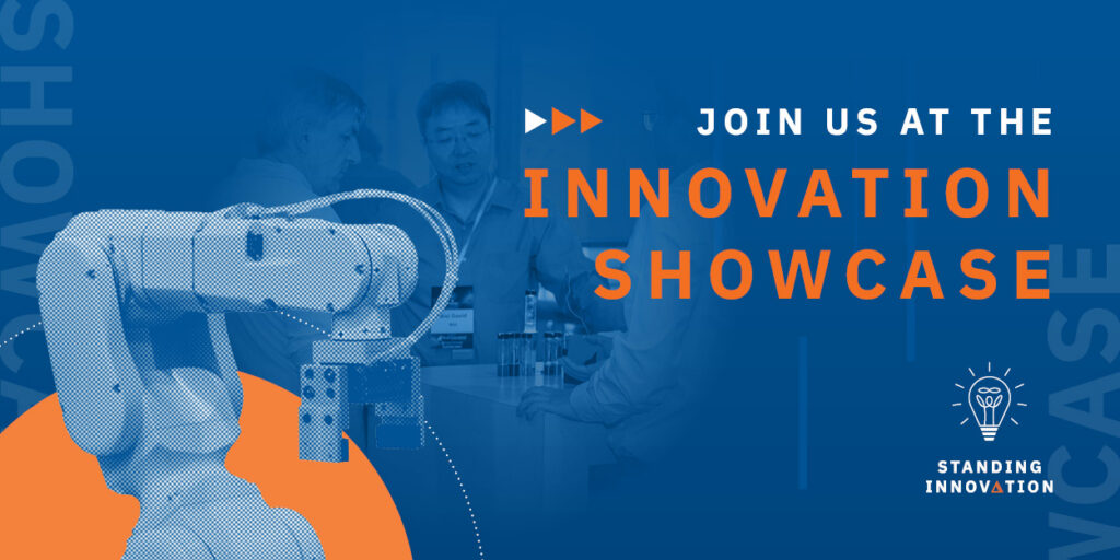 Graphic for Standing InnOvation's InnOvation Showcase. (The name looks redundant, but the event is just doubly innovative, and you don't want to miss it!)