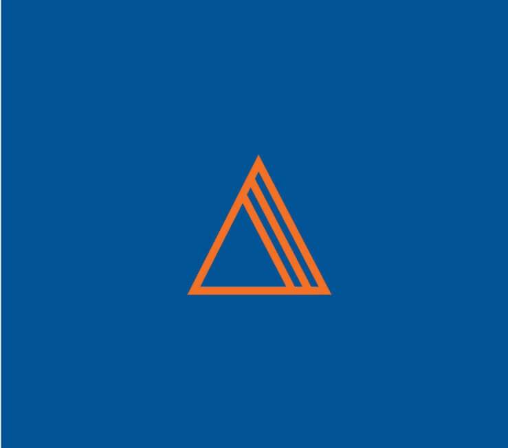 Orange UF Innovate Delta logo on a blue background.